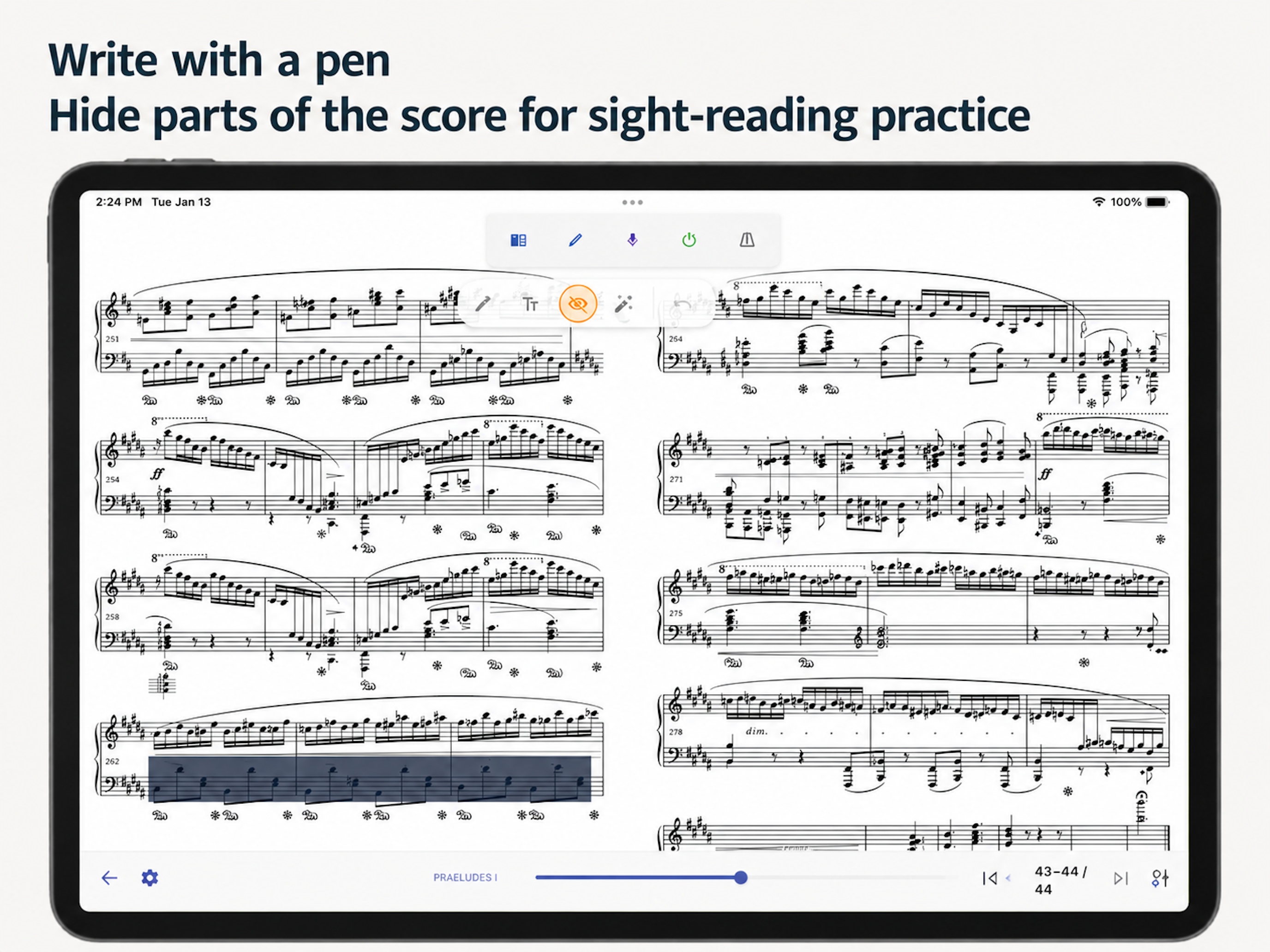 PracticeLog iPad Screenshot